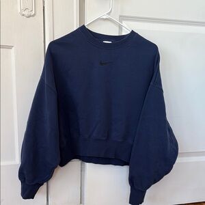 Nike Women's Navy Blue Sweatshirt